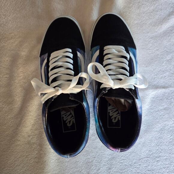 Vans Kyle Walker Blk Blue Tie Dye Suede Shoes Sneakers M6.5 W8 Galaxy - Picture 5 of 9